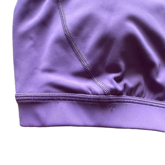 Peloton Apparel Set Essential Capri & Move Strappy Bra Purple Sz XL - Picture 15 of 15